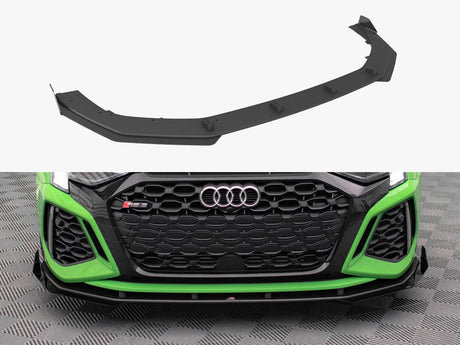 MAXTON DESIGN STREET PRO FRONT SPLITTER V.1 + FLAPS AUDI RS3 8Y — photo 1