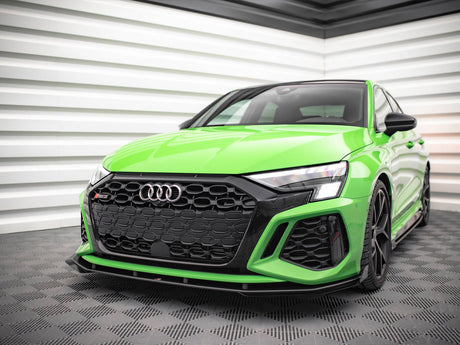 MAXTON DESIGN STREET PRO FRONT SPLITTER V.1 + FLAPS AUDI RS3 8Y — photo 2