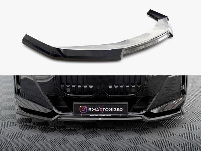 MAXTON DESIGN FRONT SPLITTER V3 BMW 7 M-PACK / M760E / I7 M-PACK G70 — photo 1