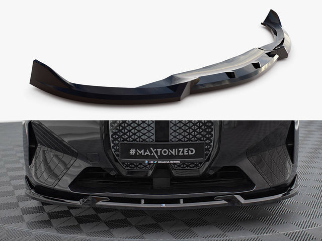 MAXTON DESIGN FRONT SPLITTER V.1 BMW iX M-PACK I20 — photo 1