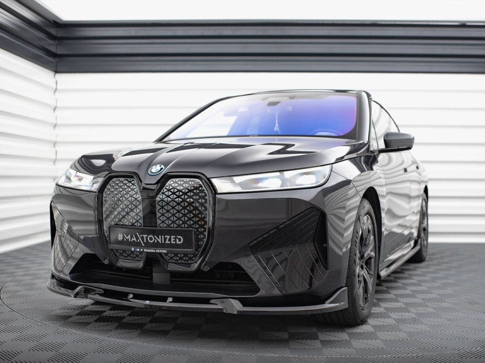 MAXTON DESIGN FRONT SPLITTER V.1 BMW iX M-PACK I20 — photo 2