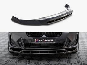 MAXTON DESIGN FRONT SPLITTER BMW X3 M-PACK G01 FACELIFT / iX3 M-PACK G08 FACELIFT — photo 1