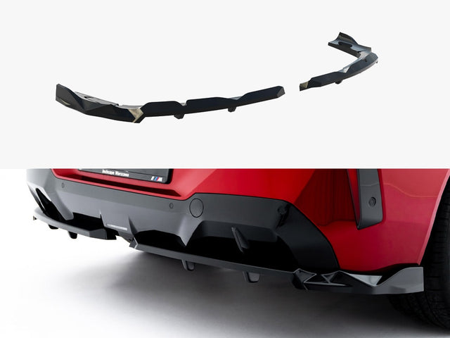 MAXTON DESIGN REAR SPLITTER VERTICAL BARS BMW X3 M-SPORT G45 — photo 1