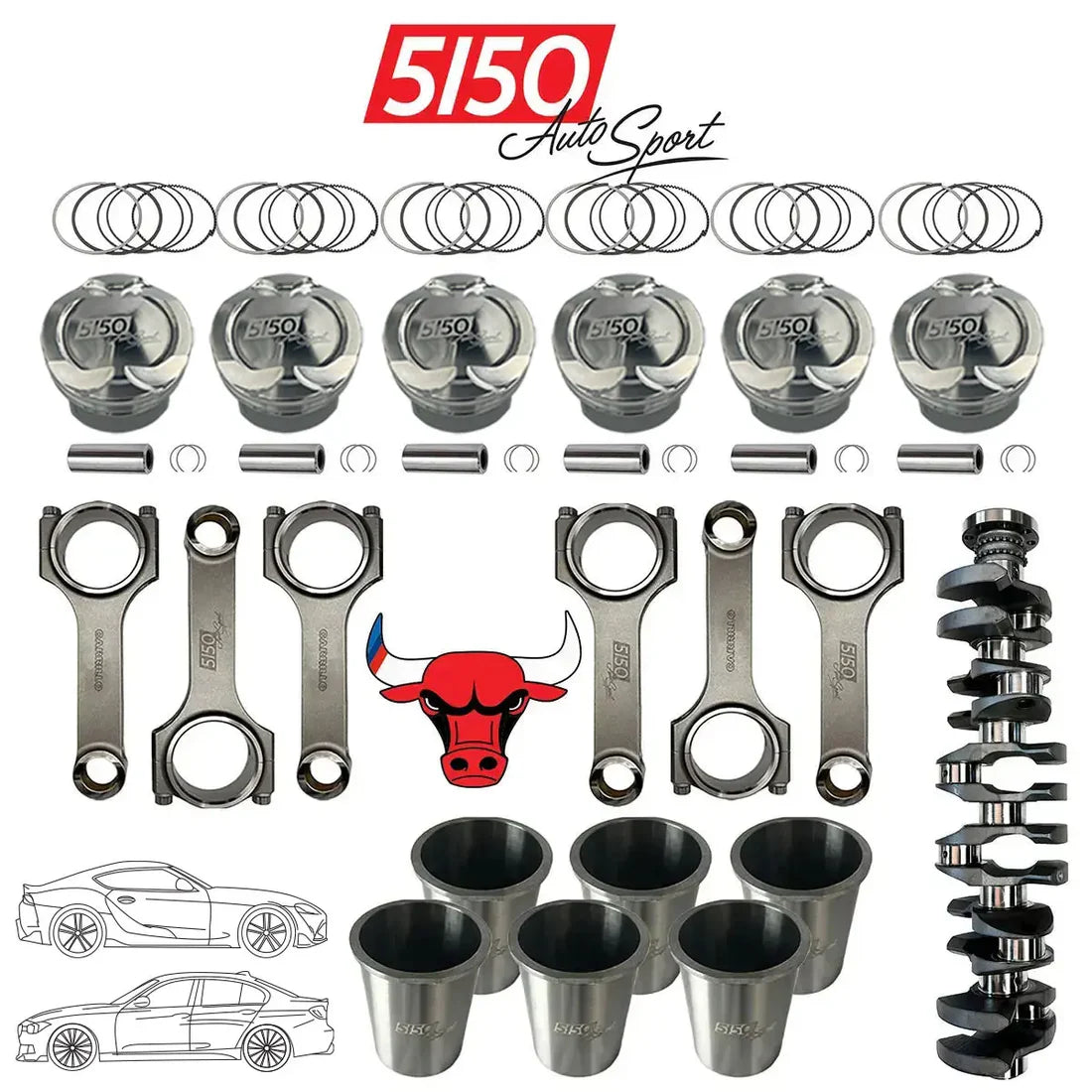 BMW / Toyota B58 3.2L Stroker Kit by 5150 AutoSport