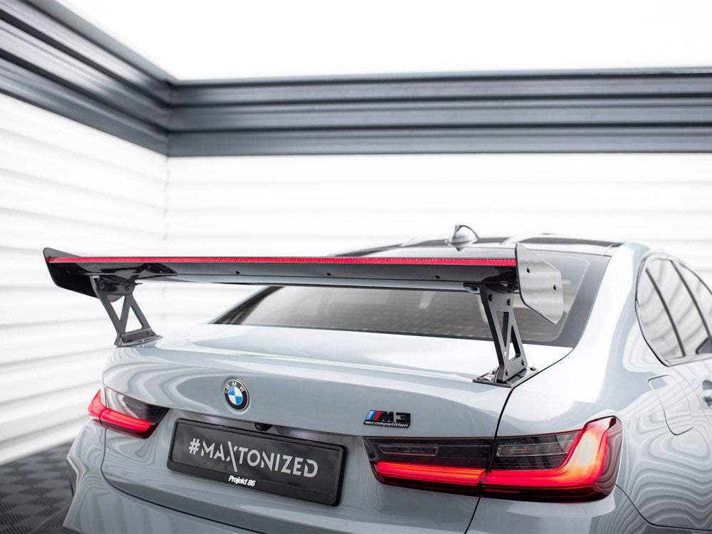 MAXTON DESIGN CARBON SPOILER WITH EXTERNAL BRACKETS UPRIGHTS + LED BMW M3 G80 / M340I G20 / 3 M-PACK G20 / 3 STANDARD G20 — photo 6