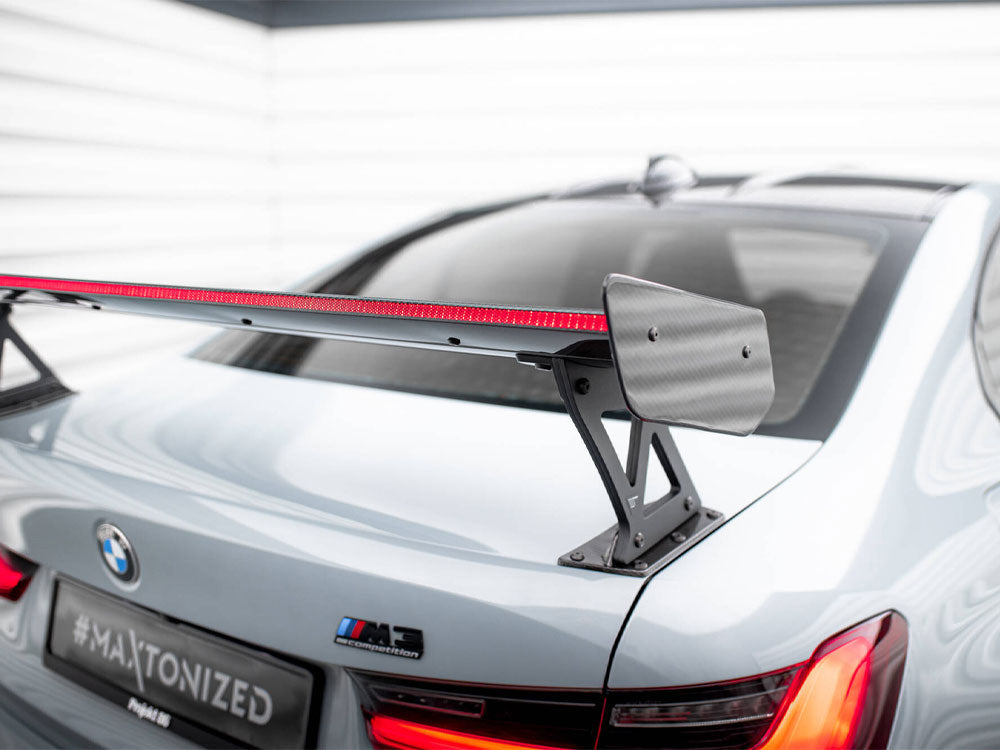 MAXTON DESIGN CARBON SPOILER WITH EXTERNAL BRACKETS UPRIGHTS + LED BMW M3 G80 / M340I G20 / 3 M-PACK G20 / 3 STANDARD G20 — photo 7