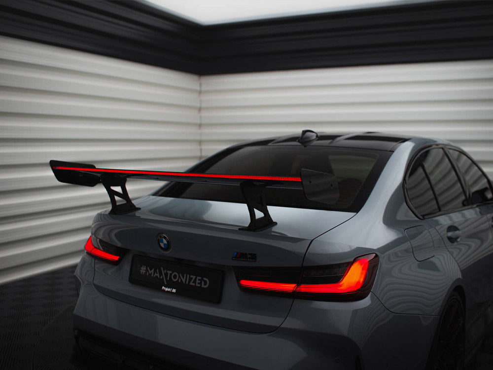 MAXTON DESIGN CARBON SPOILER WITH INTERNAL BRACKETS UPRIGHTS + LED BMW M3 G80 / M340I G20 / 3 M-PACK G20 / 3 STANDARD G20 — photo 3