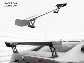 MAXTON DESIGN CARBON SPOILER WITH EXTERNAL BRACKETS UPRIGHTS BMW M4 G82 / M440I G22 / 4 M-PACK G22 — photo 1