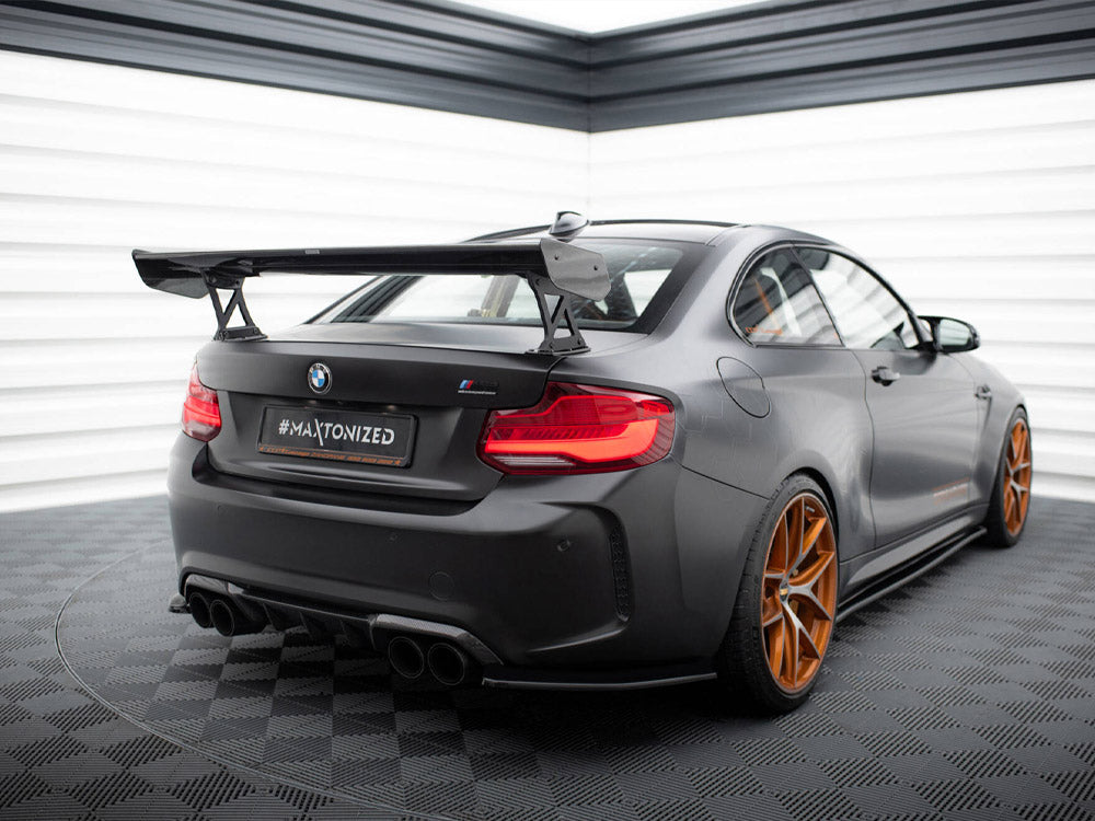 MAXTON DESIGN CARBON SPOILER WITH EXTERNAL BRACKETS UPRIGHTS BMW M2 F87 — photo 2