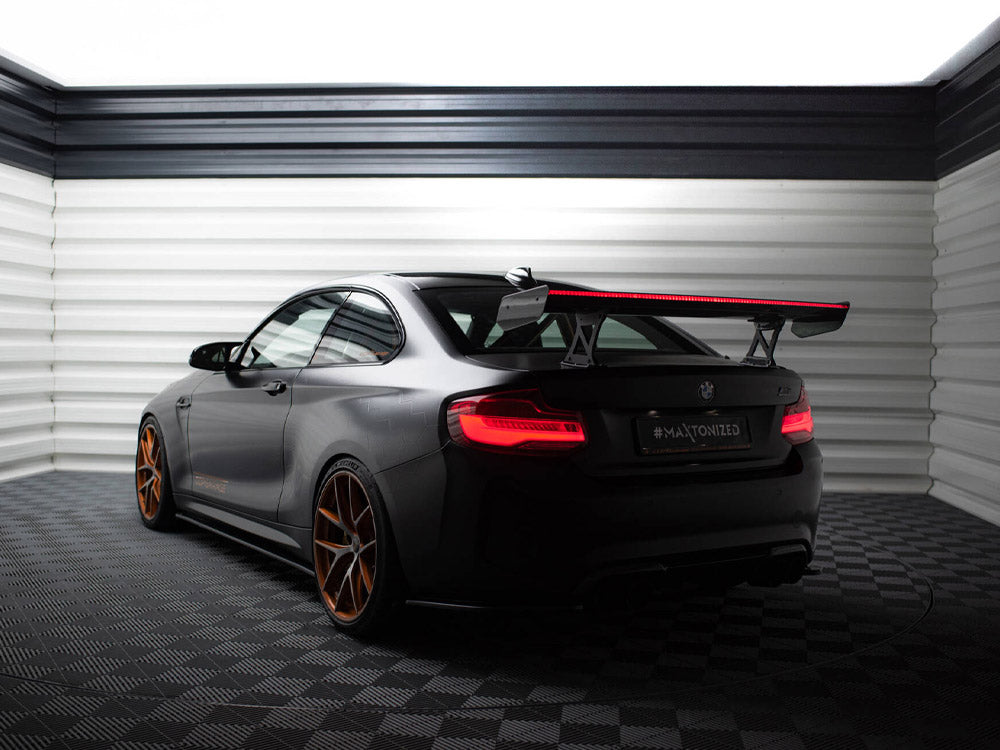 MAXTON DESIGN CARBON SPOILER WITH INTERNAL BRACKETS UPRIGHTS + LED BMW M2 F87 — photo 13