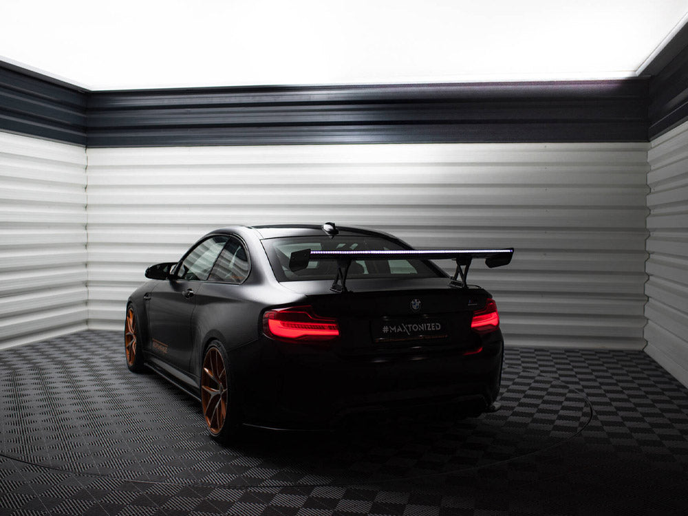 MAXTON DESIGN CARBON SPOILER WITH INTERNAL BRACKETS UPRIGHTS + LED BMW M2 F87 — photo 16