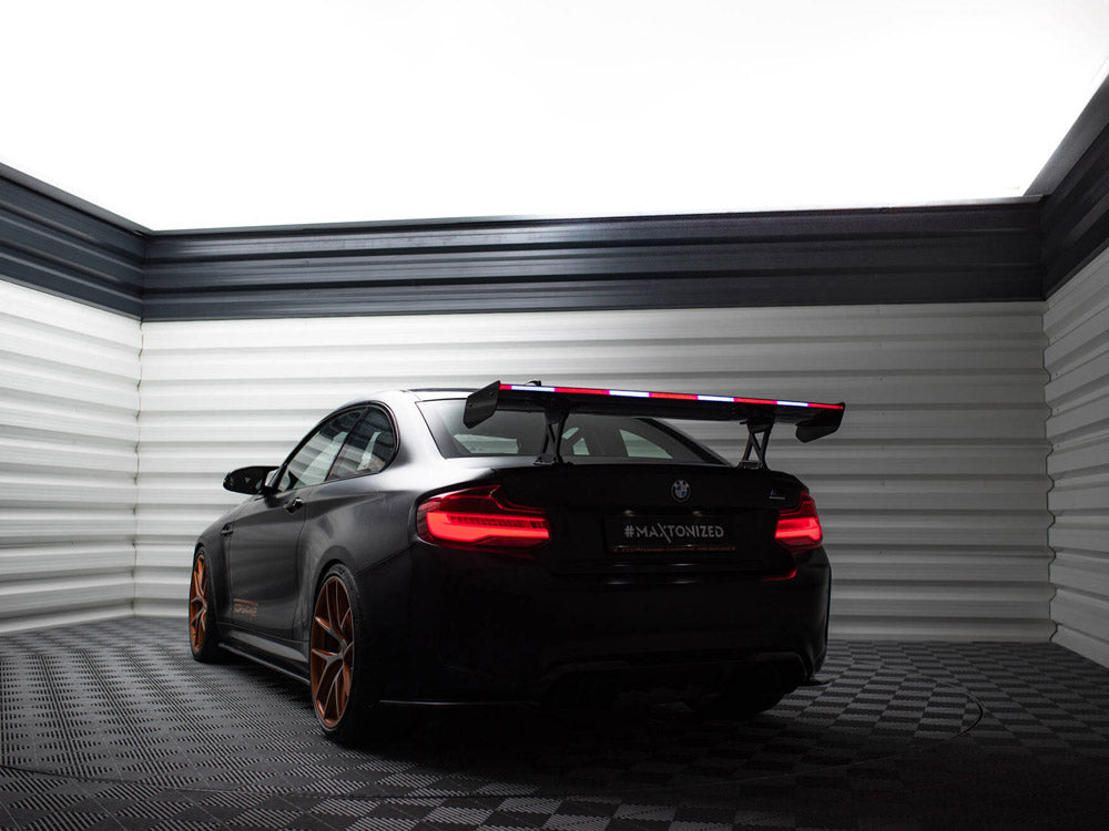 MAXTON DESIGN CARBON SPOILER WITH INTERNAL BRACKETS UPRIGHTS + LED BMW M2 F87 — photo 17