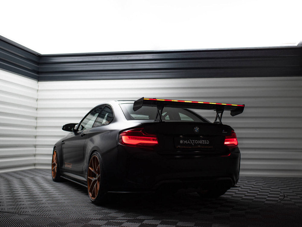 MAXTON DESIGN CARBON SPOILER WITH INTERNAL BRACKETS UPRIGHTS + LED BMW M2 F87 — photo 18