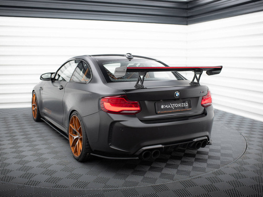 MAXTON DESIGN CARBON SPOILER WITH INTERNAL BRACKETS UPRIGHTS + LED BMW M2 F87 — photo 2