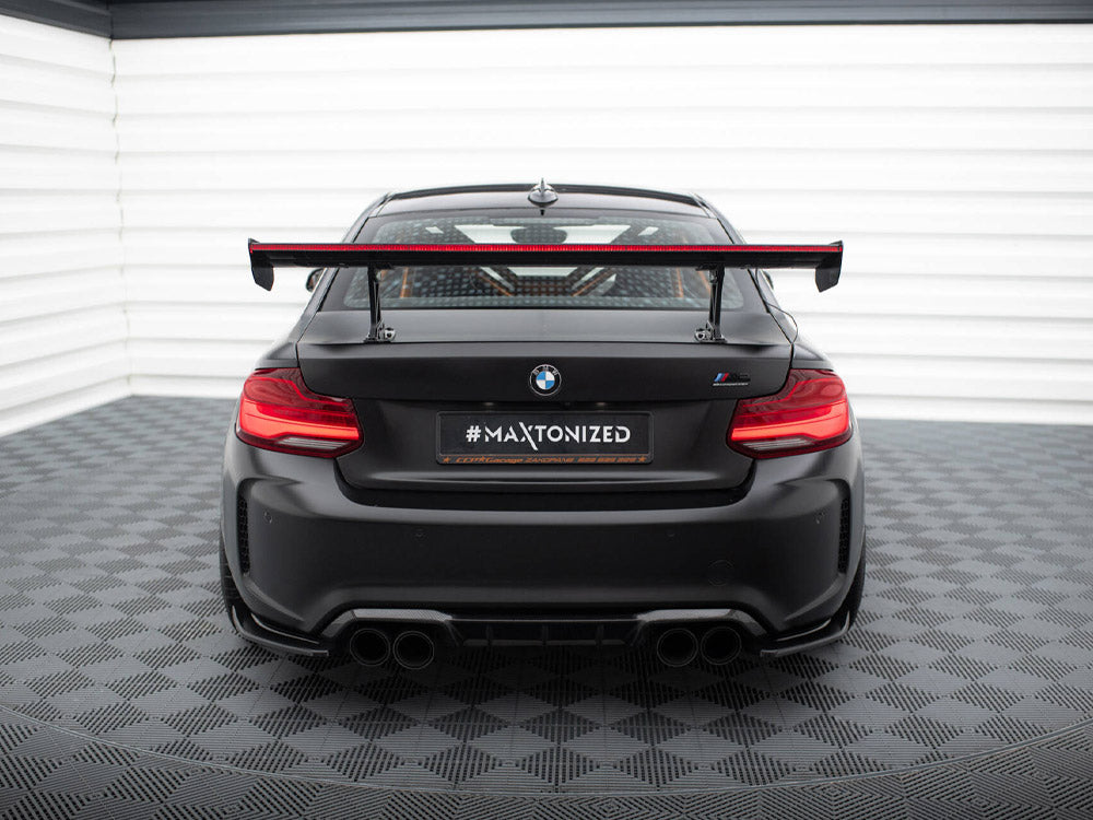 MAXTON DESIGN CARBON SPOILER WITH INTERNAL BRACKETS UPRIGHTS + LED BMW M2 F87 — photo 4
