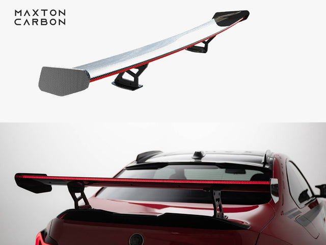MAXTON DESIGN CARBON SPOILER INTERNAL BRACKETS + LED BMW M2 G87 — photo 1