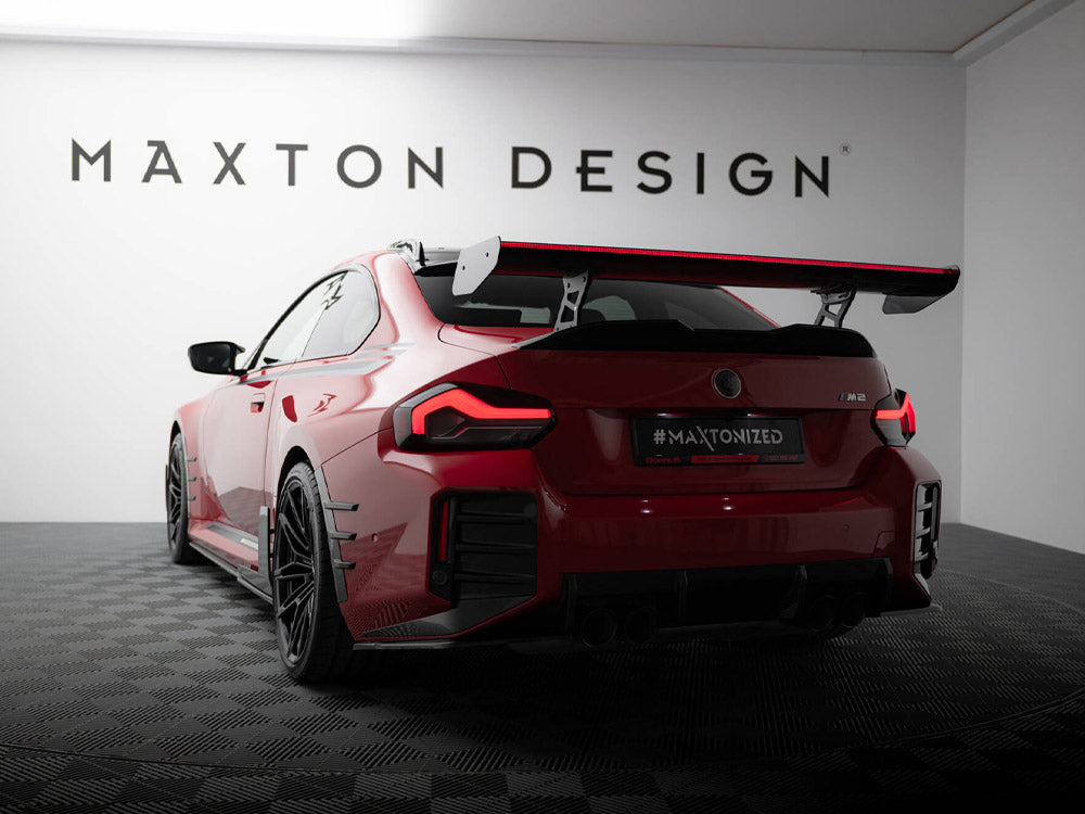 MAXTON DESIGN CARBON SPOILER INTERNAL BRACKETS + LED BMW M2 G87 — photo 2