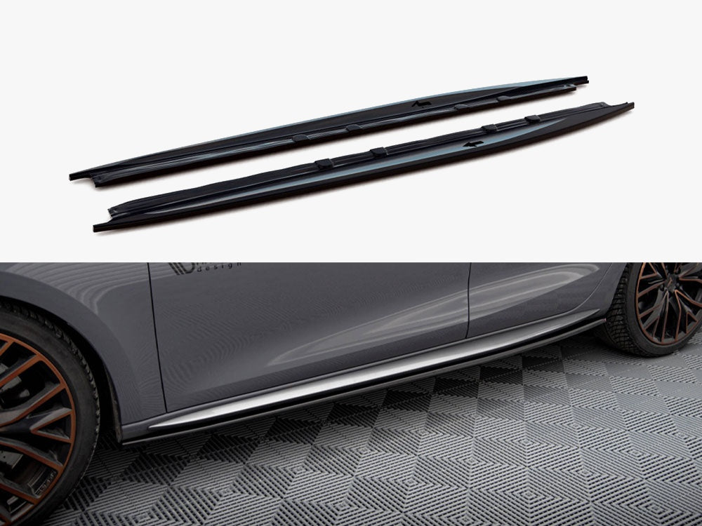 MAXTON DESIGN SIDE SKIRT DIFFUSERS V1 CUPRA LEON ST / HATCHBACK AERO MK1 FACELIFT — photo 1