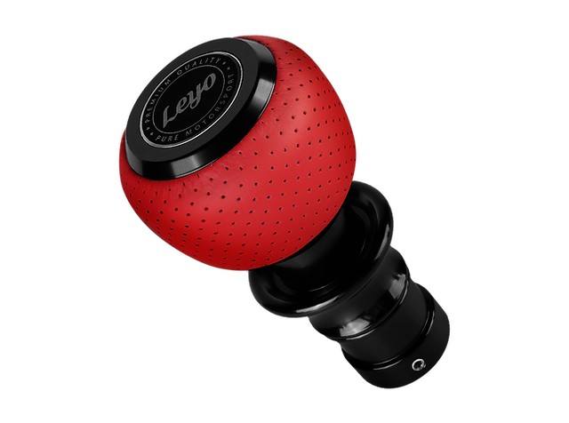 Leyo Motorsport Red Nappa DSG Shift Knob (Black Anodized) – L151RD – supplier image