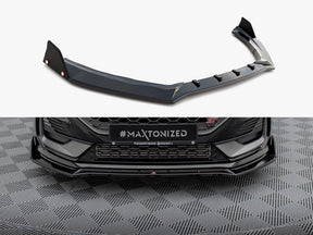 MAXTON DESIGN FRONT SPLITTER V.4 + FLAPS FORD FIESTA ST / ST-LINE MK8 FACELIFT — photo 1