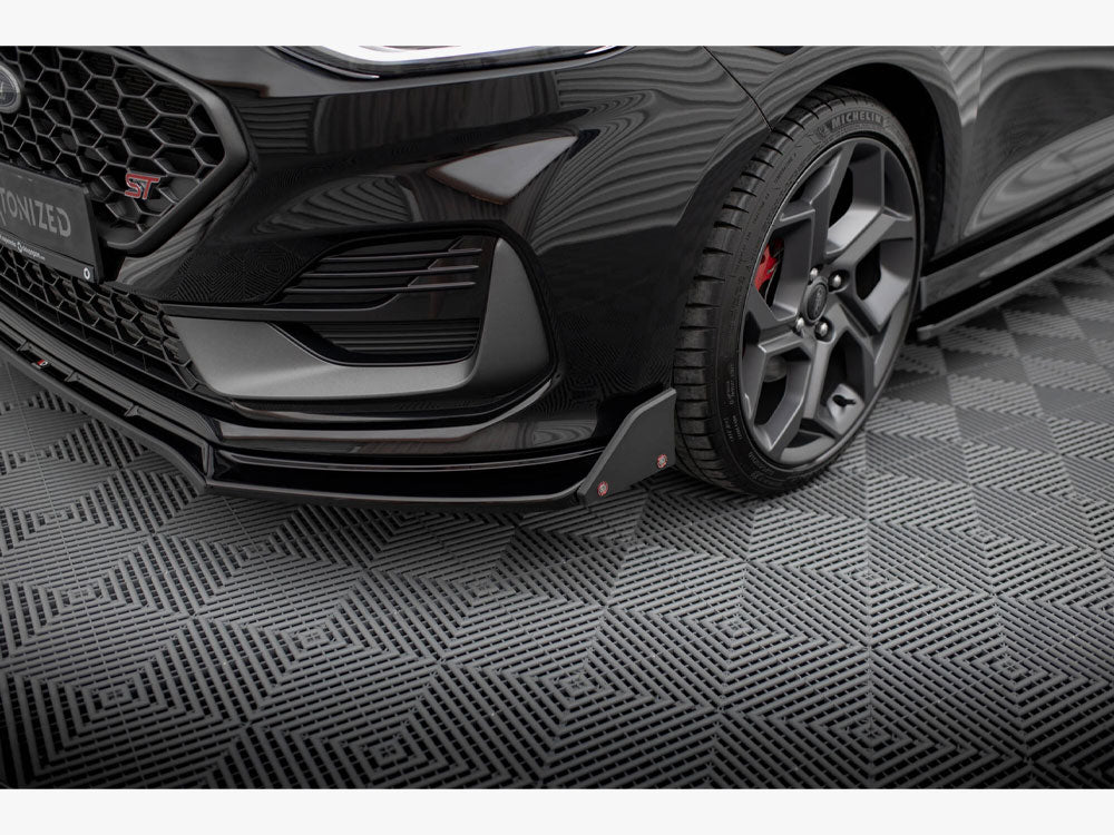 MAXTON DESIGN FRONT SPLITTER V.4 + FLAPS FORD FIESTA ST / ST-LINE MK8 FACELIFT — photo 5