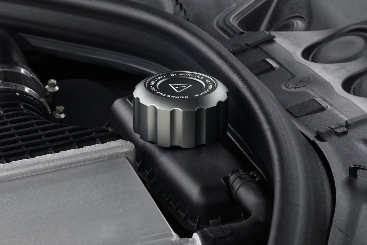 BMW M Car Series BLACKLINE Performance GREY Charge Cooler Tank Cap Cover