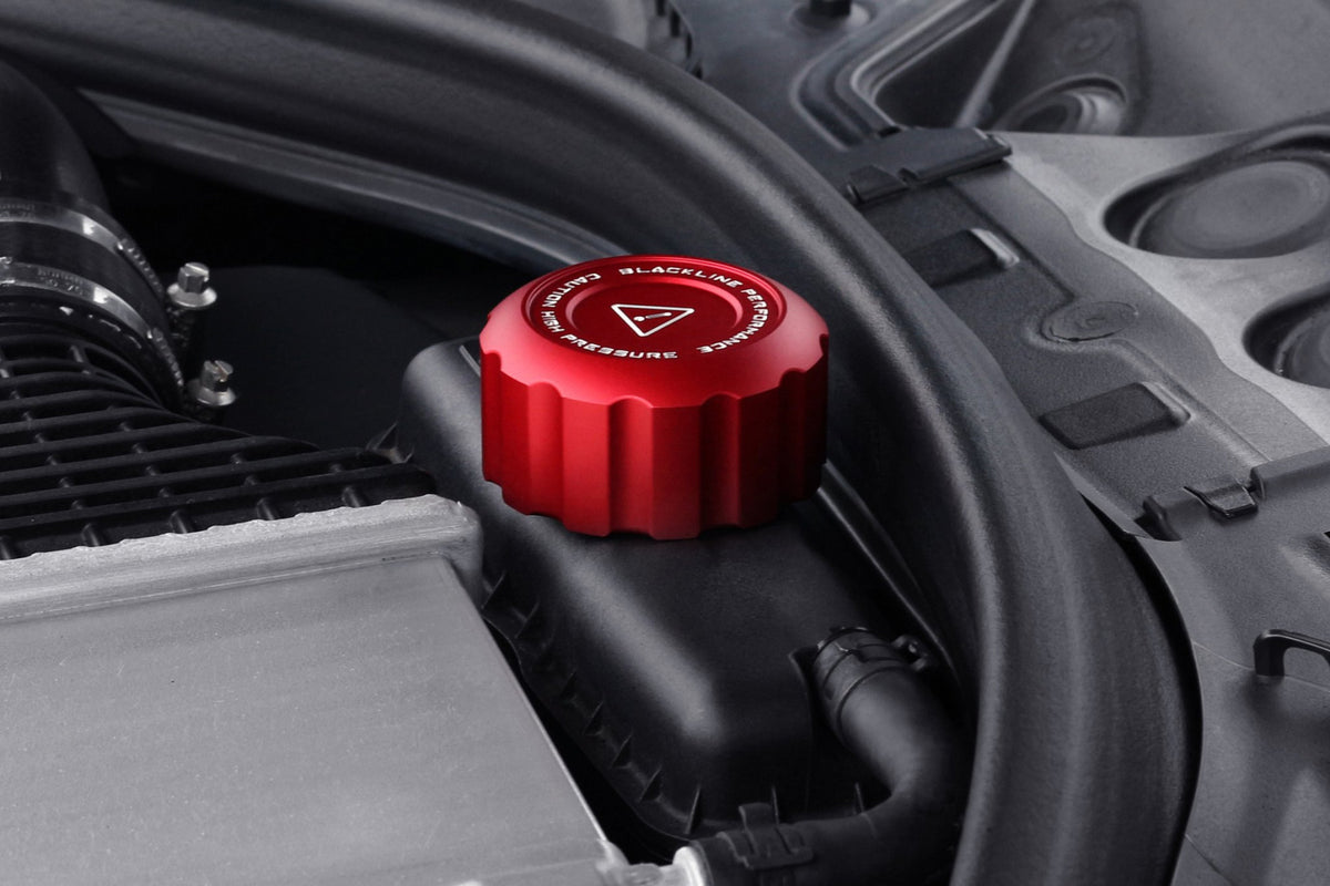 BMW M Car Series BLACKLINE Performance Edition RED Charge Cooler Tank Cap Cover