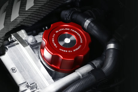 BMW F Series BLACKLINE Performance Edition RED Oil Filter Housing Cap
