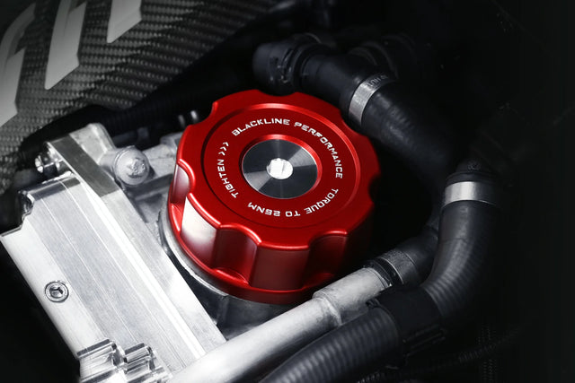 BMW F Series BLACKLINE Performance Edition RED Oil Filter Housing Cap