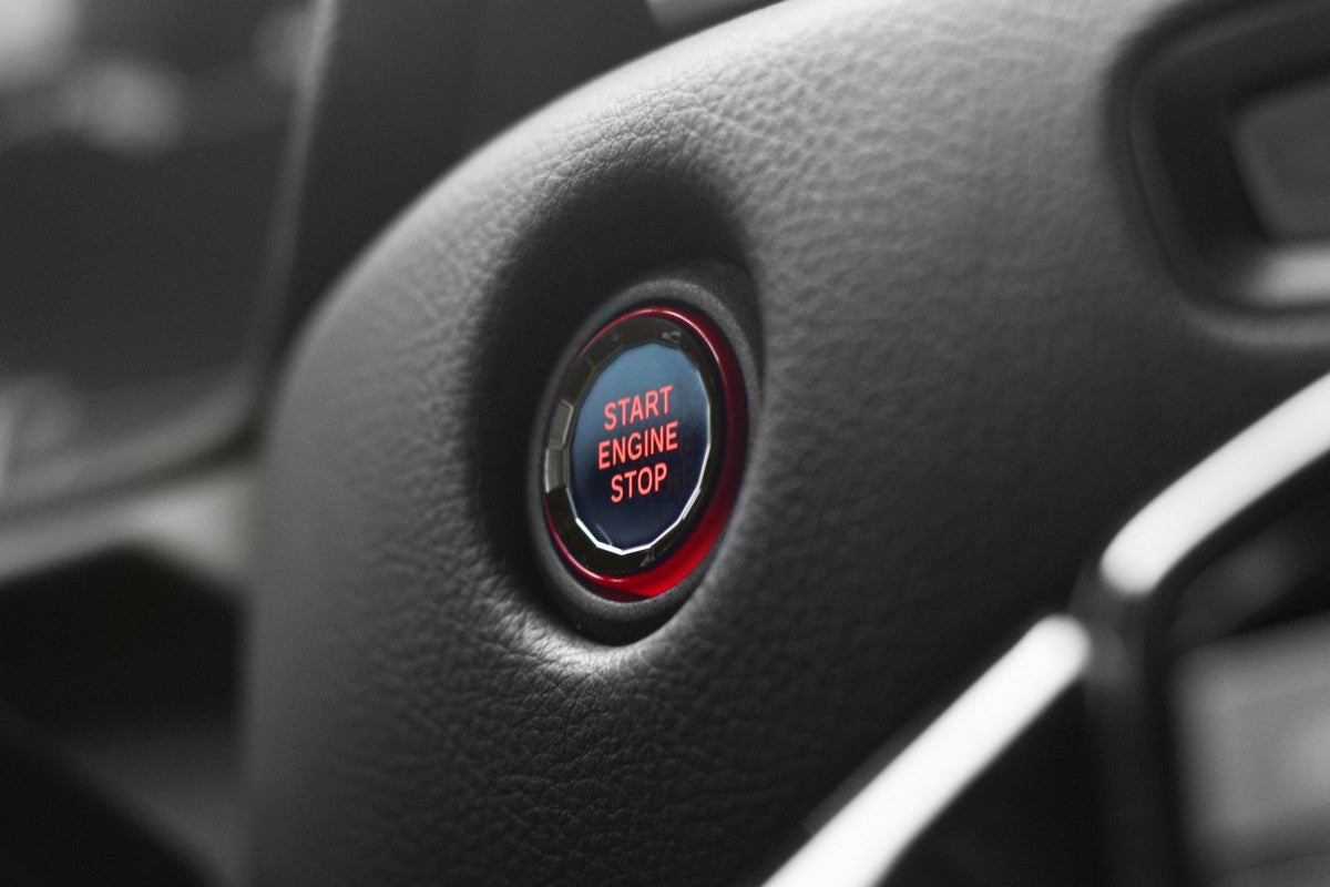 Toyota GR Supra 2020 A90 BLACKLINE Performance Engine Start Button
