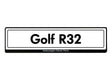 OEM Volkswagen Golf R32 License Plate