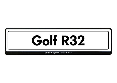 OEM Volkswagen Golf R32 License Plate