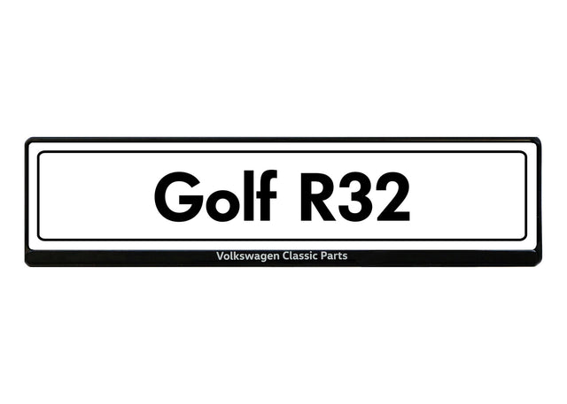 OEM Volkswagen Golf R32 License Plate