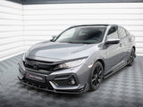 MAXTON DESIGN FRONT SPLITTER V.1 + FLAPS HONDA CIVIC SPORT MK10 — photo 2