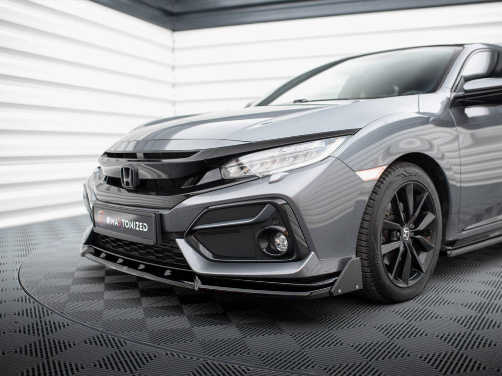 MAXTON DESIGN FRONT SPLITTER V.1 + FLAPS HONDA CIVIC SPORT MK10 — photo 4