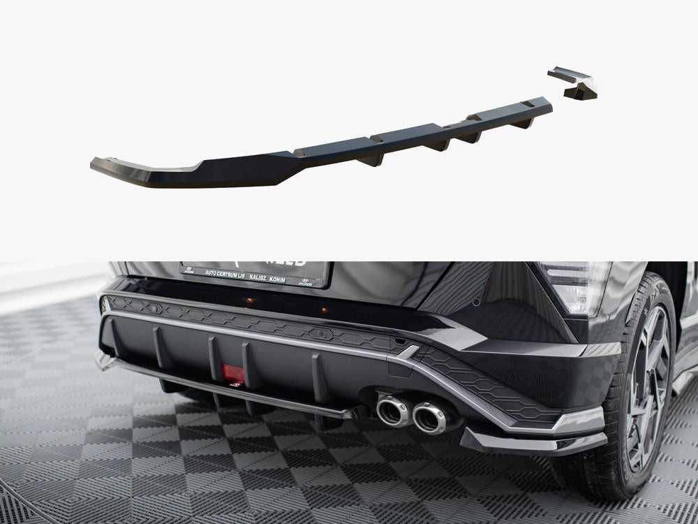 MAXTON DESIGN CENTRAL REAR SPLITTER HYUNDAI KONA N LINE MK2 — photo 1