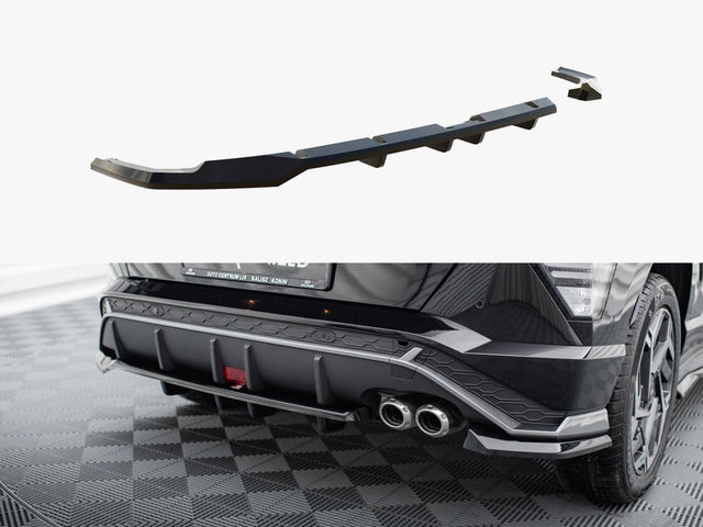 MAXTON DESIGN CENTRAL REAR SPLITTER HYUNDAI KONA N LINE MK2 — photo 1