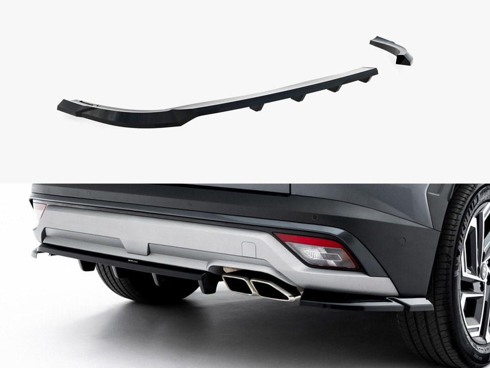 MAXTON DESIGN REAR SPLITTER VERTICAL BARS HYUNDAI TUCSON MK4 FACELIFT — photo 1