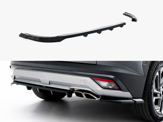 MAXTON DESIGN REAR SPLITTER VERTICAL BARS HYUNDAI TUCSON MK4 FACELIFT — photo 1