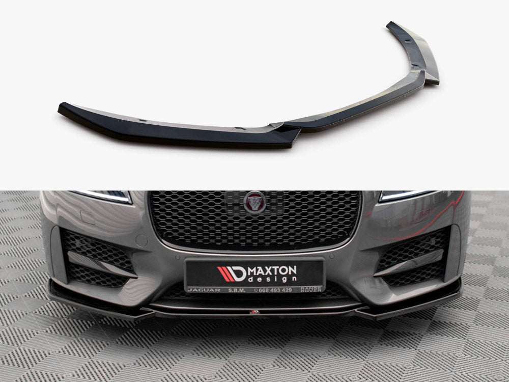 MAXTON DESIGN FRONT SPLITTER V1 JAGUAR XF R-SPORT MK2 — photo 1
