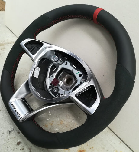 ALCANTARA / NAPA LEATHER STEERING WHEEL RECOVER (ADVANCED) CLOSE