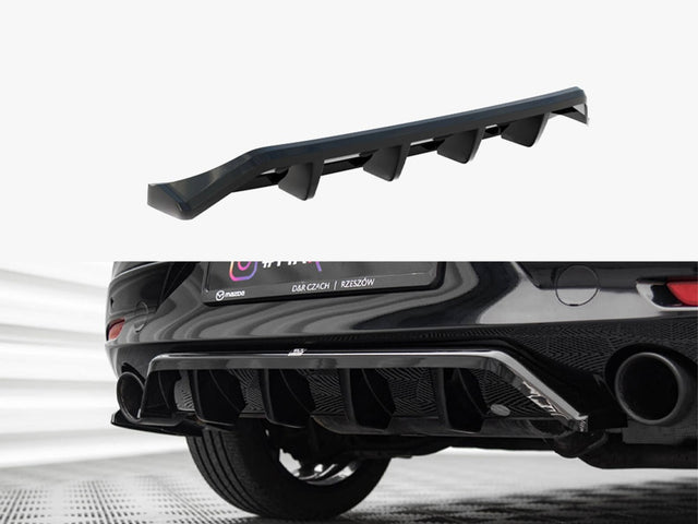 MAXTON DESIGN CENTRAL REAR SPLITTER VERTICAL BARS MAZDA 3 MK4 — photo 1