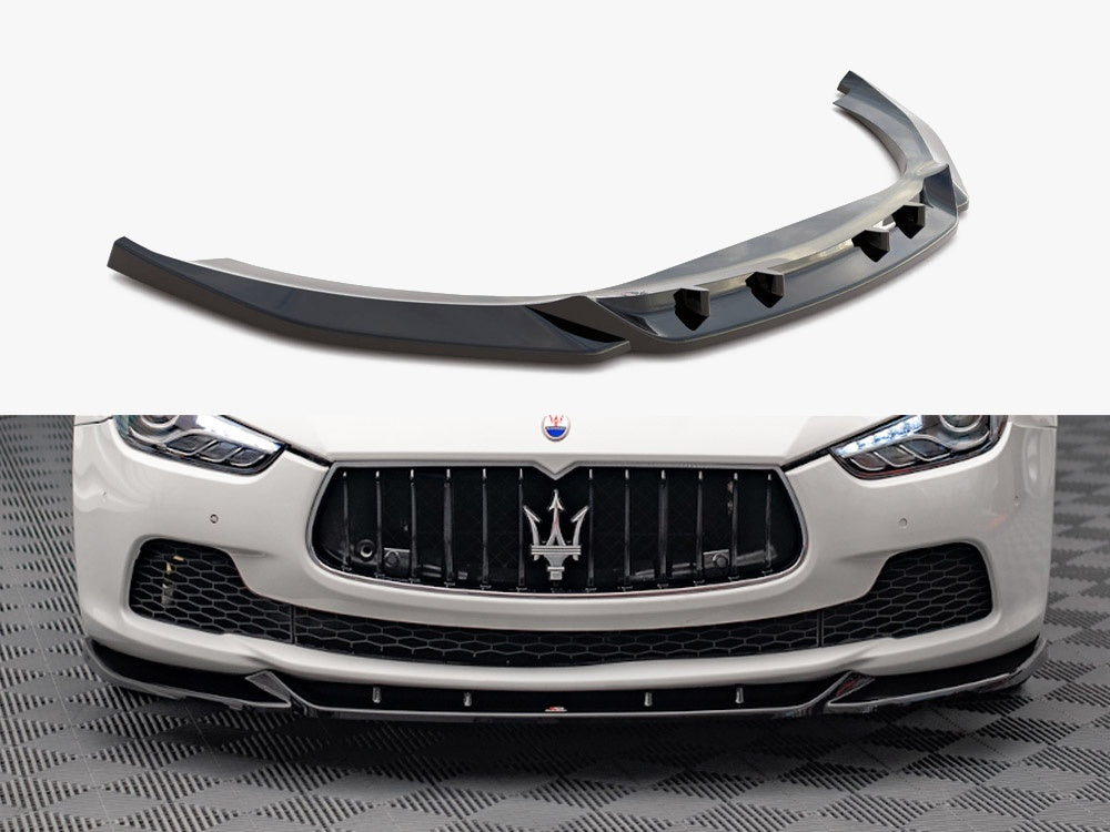 MAXTON DESIGN FRONT SPLITTER V1 MASERATI GHIBLI MK3 — photo 1