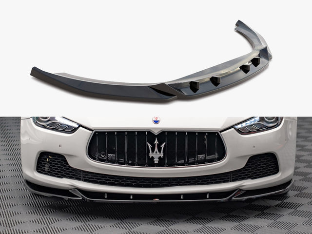 MAXTON DESIGN FRONT SPLITTER V1 MASERATI GHIBLI MK3 — photo 1