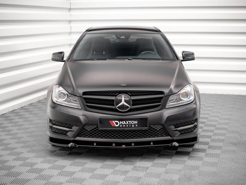 MAXTON DESIGN FRONT SPLITTER V.1 MERCEDES C-CLASS AMG LINE C204 W204 S204 FACELIFT — photo 3