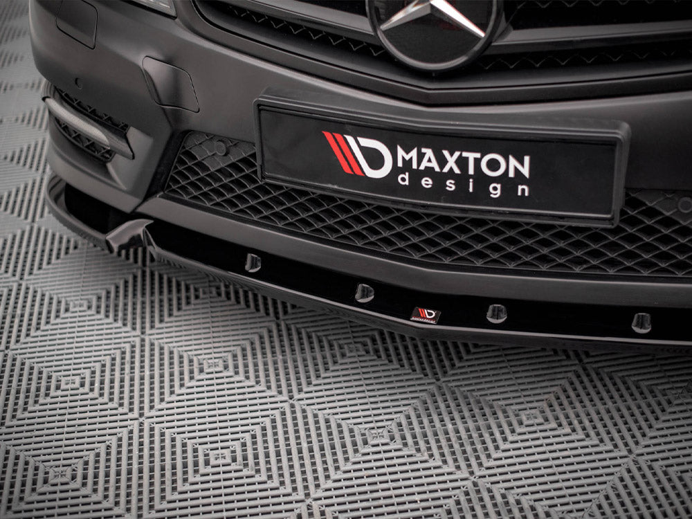 MAXTON DESIGN FRONT SPLITTER V.1 MERCEDES C-CLASS AMG LINE C204 W204 S204 FACELIFT — photo 4