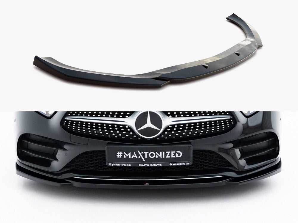 MAXTON DESIGN FRONT SPLITTER V.1 MERCEDES CLS AMG LINE C257 — photo 1