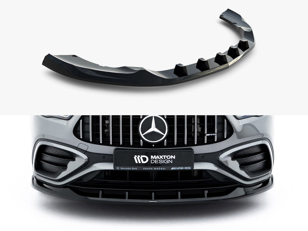 MAXTON DESIGN FRONT SPLITTER V2 MERCEDES-AMG GLA 35 H247 FACELIFT — photo 1