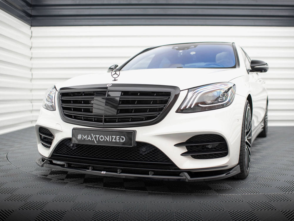 MAXTON DESIGN FRONT SPLITTER V.2 MERCEDES S-CLASS AMG LINE W222 FACELIFT — photo 2