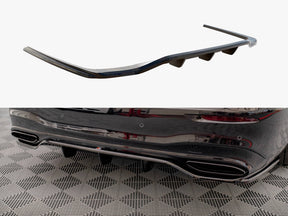 MAXTON DESIGN REAR SPLITTER WITH VERTICAL BARS MERCEDES S AMG LINE W223 — photo 1
